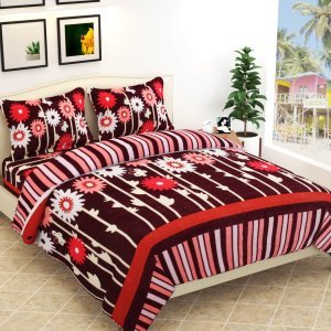 Buy Fleece Bedsheets For Winter With 2 Pillow Covers